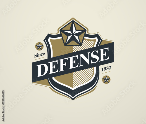 Heraldic shield symbol repr...