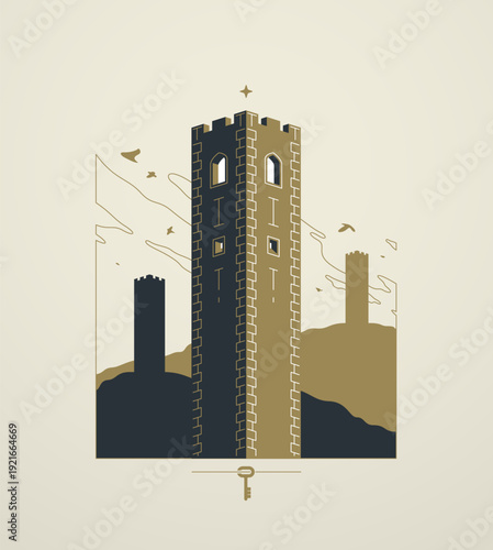Conceptual illustration of protection and trust, visualizing stability, security and reliability for modern brands, systems and institutional communication.