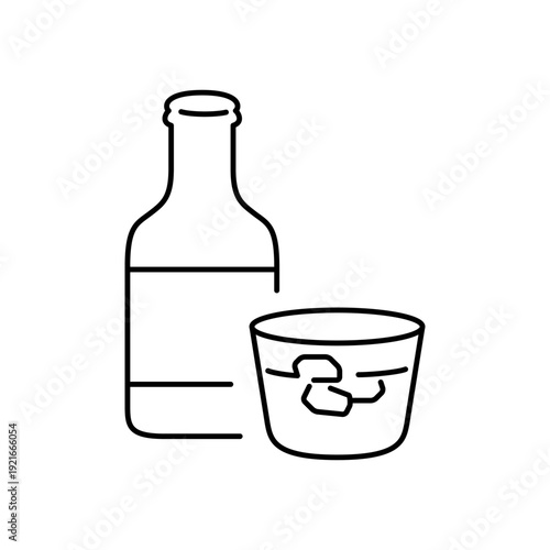 焼酎をモチーフにしたお酒アイコン