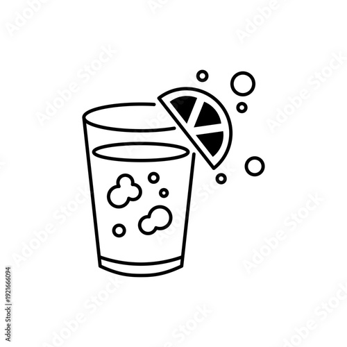 ハイボールをモチーフにしたお酒アイコン