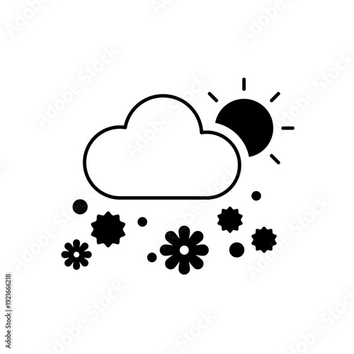 花粉の飛散予報をイメージしたアイコン