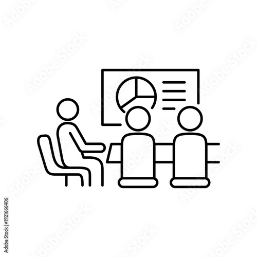 会議をイメージした人型アイコン