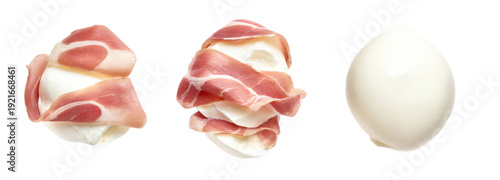 Wallpaper Mural Delicious egg and prosciutto dish food photography transparent background studio Torontodigital.ca