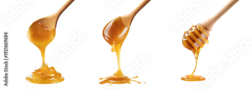 Wallpaper Mural Honey drizzling action kitchen food photography transparent background close-up Torontodigital.ca