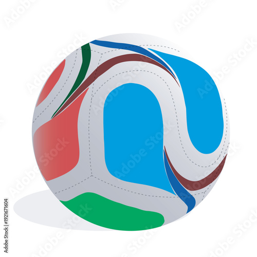  Vector illustration of a professional soccer ball for the global tournament. Transparent background-01.
