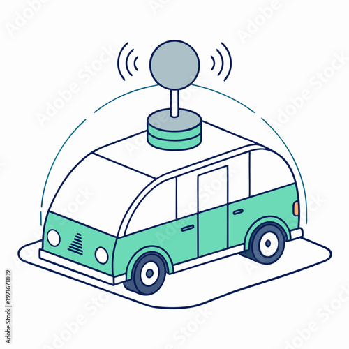 Modern electric vehicle with advanced remote control technology