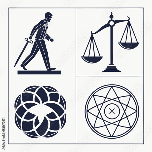 Ultra-premium minimal modern geometric vector logo template collection