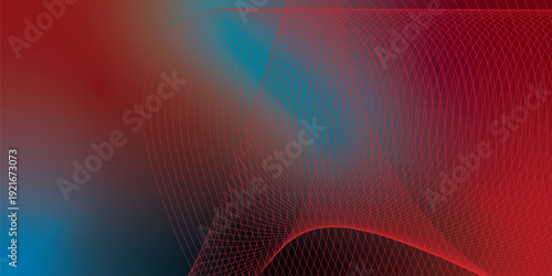 Dark noisy textured backdrop with glowing azure,  black, magenta, and red gradient shapes for modern banner and header poster
