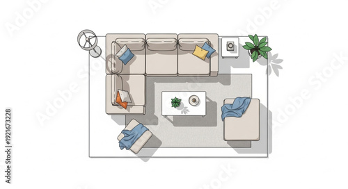 Floor Plan Residential House Interior Design.