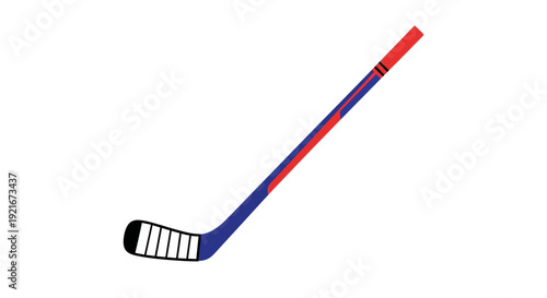 An ice hockey stick on a white background.