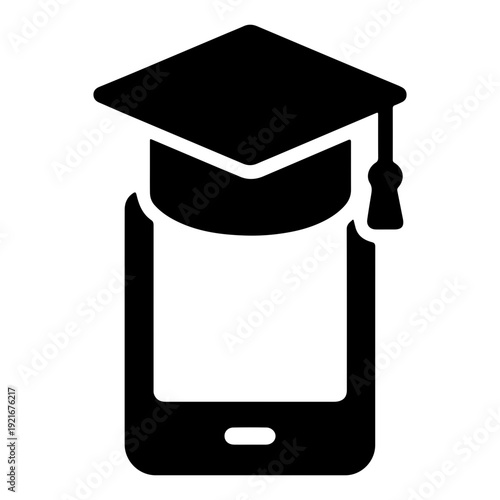 Graduation Cap Icon – Education Achievement Symbol