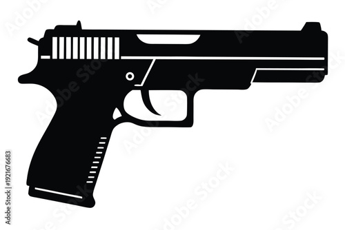 springfield xd silhouette line art vector illustration