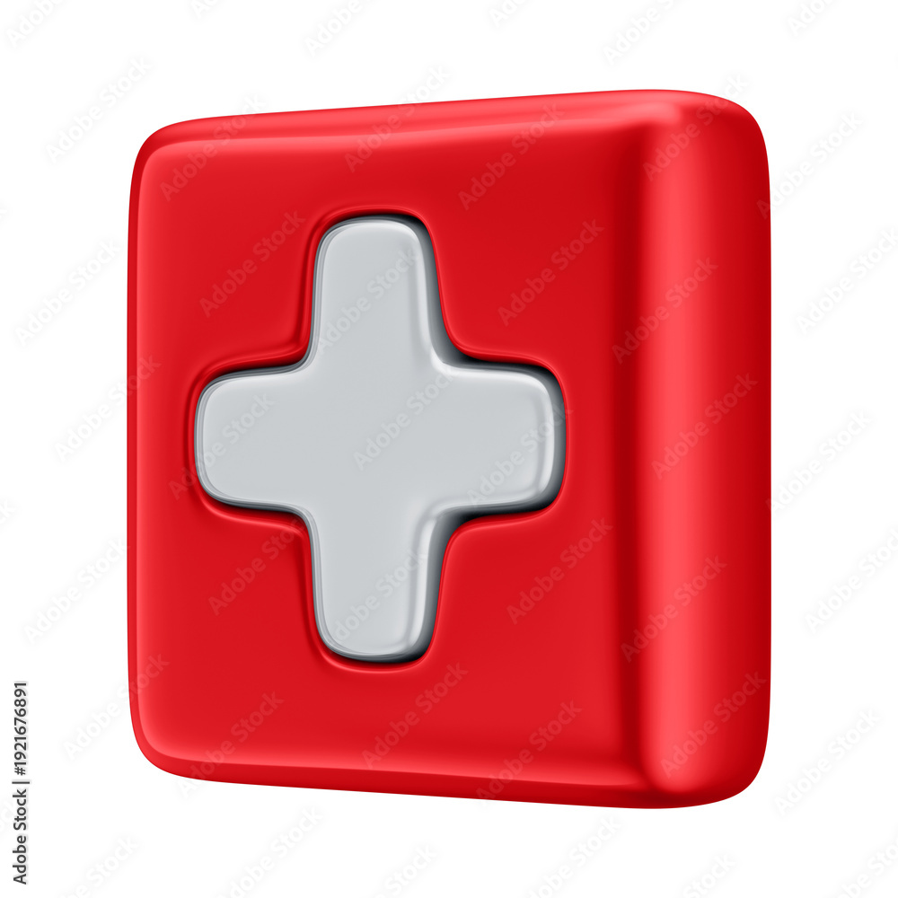 Obraz premium 3D Element - Pharmacy Medical Add Logo Symbol with Transparent Background