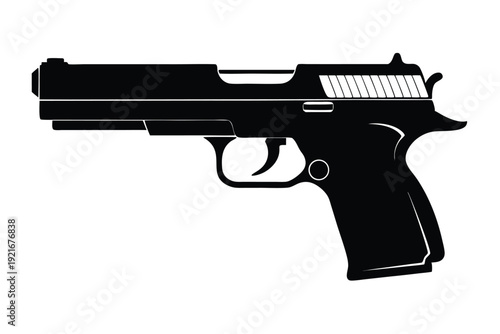 springfield xd silhouette line art vector illustration