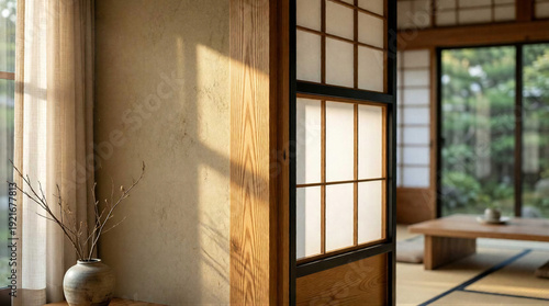 Minimalist Japanese living room