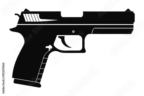 springfield xd silhouette line art vector illustration