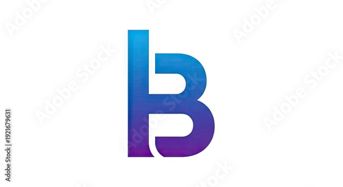 Free Download Abstract letter b design in gradient colors for branding and communication - GFXLoad