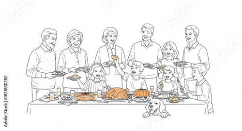 Group of Men Eating Together.