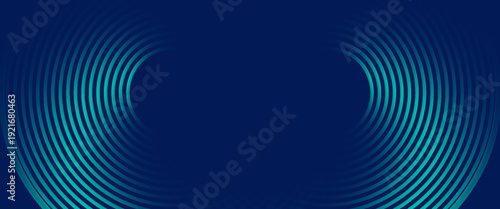 Blue abstract background with glowing circles. Swirl circular lines pattern. Geometric spiral. Twirl element. Modern graphic design. Futuristic technology concept.vector eps 10.