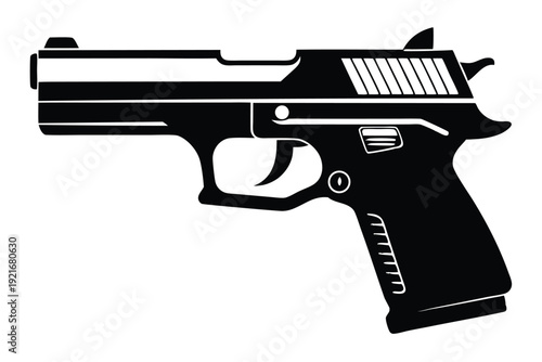 springfield xd silhouette line art vector illustration