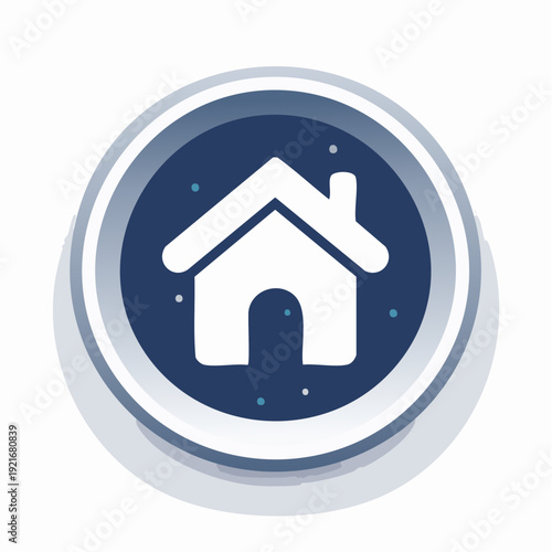 Modern Home Icon for Digital Interface and User Experience Design Element