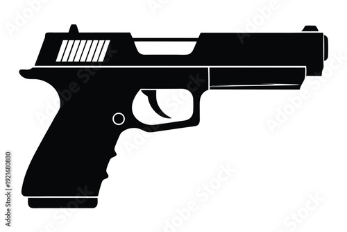 springfield xd silhouette line art vector illustration