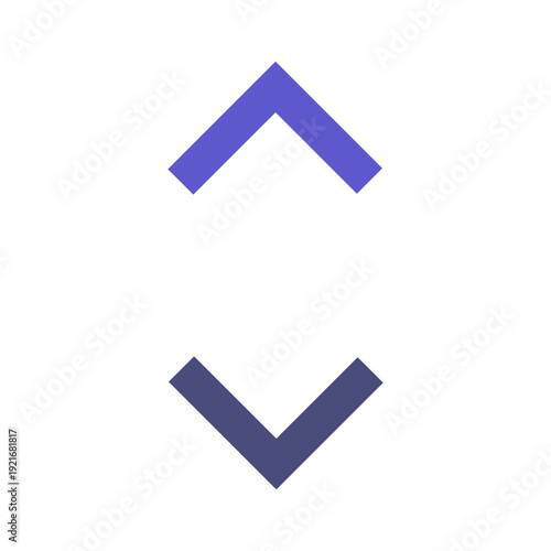 Vector of Icon Up Down Arrows UI Icons_Filled purple Icon