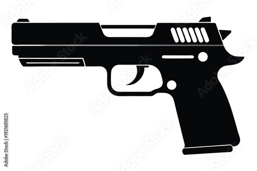 springfield xd silhouette line art vector illustration