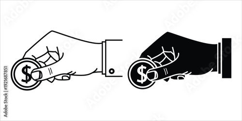 Black market money exchange and corruption concept