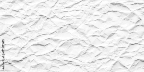 Halftone crumpled paper texture close up top down view with soft shadows white background distressed vintage stationery surface for design mockup high resolution seamless subtle grain