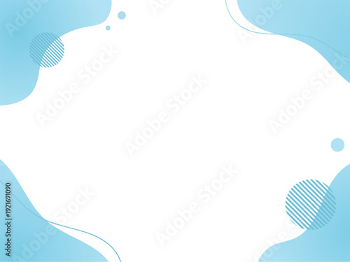 ピンクのグラデーションの流体シェイプの背景イラスト素材　flat hand drawn fluid blue shapes background.Cute abstract shapes.Vector loose frame.