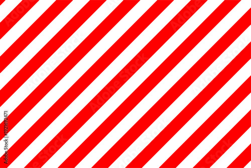 Diagonal red stripe pattern background with bold geometric warning style design