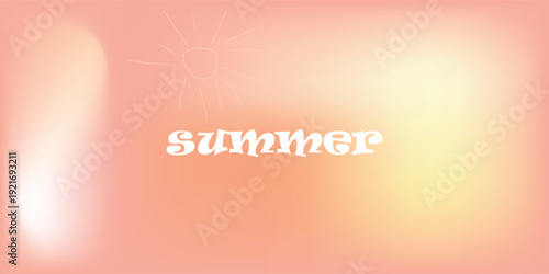 Summer sunrise or sunset background. Vector design for print or web. eps 10