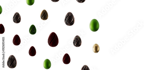 Decorative Easter eggs in v...