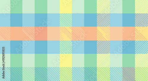 Soft colored patchwork design with repeating squares perfect for home decor and fabric prints