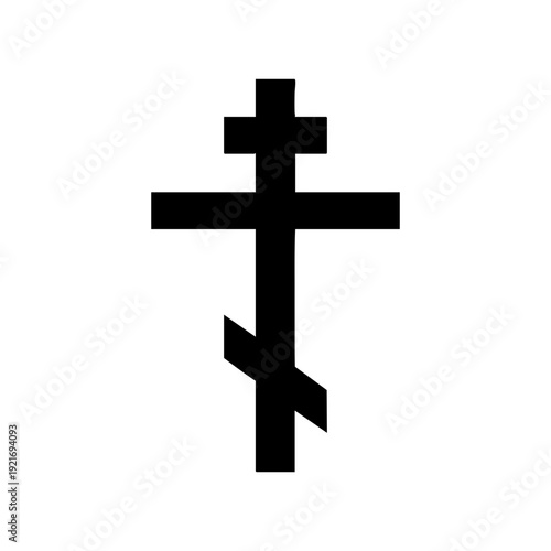 An Eastern Orthodox cross, a symbol of faith and devotion, simple and powerful