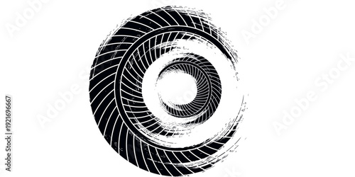 Black tire marks on road, Black rubber tire marks and tread marks, Tire trace track wheels texture and background, Auto tire tread grunge. vector