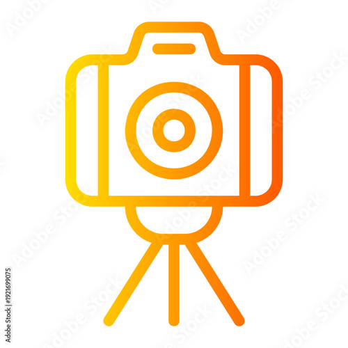 camera stand gradient icon