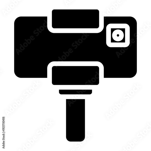 selfie stick glyph icon