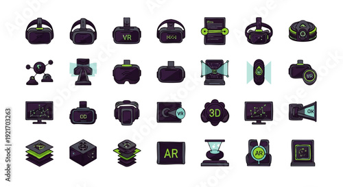 Virtual Reality Headsets and Devices.