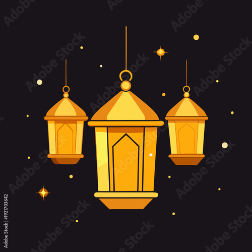 lantern on the night