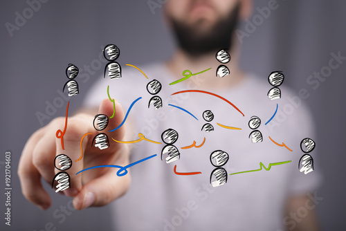 Abstract concept of busines...