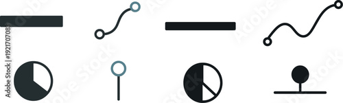 A vibrant collection of geometric shapes and lines displayed on a clean surface illustrates modern design concepts. The arrangement invites exploration of creativity and art.