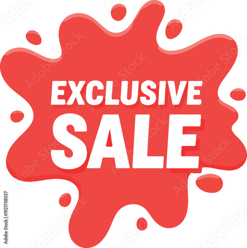 Exclusive Sale Discount Offer Sticker.