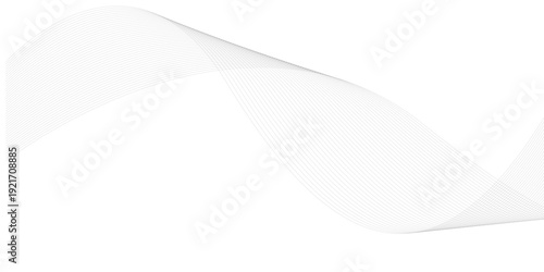 Abstract flowing wave lines background minimal modern technology banner design