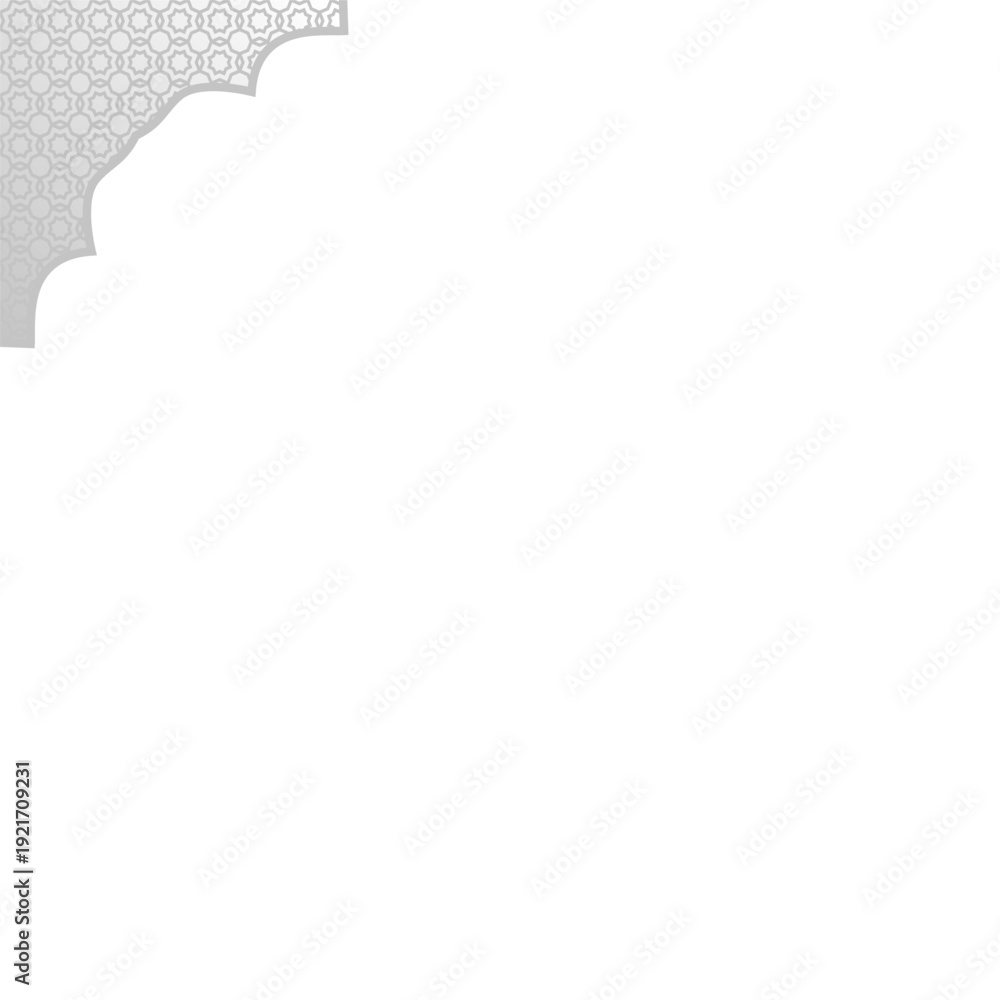 Obraz premium Ramadan Islamic Corner Border