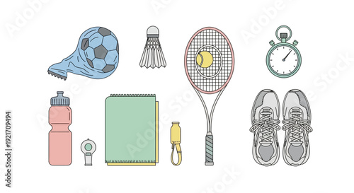 Sports Equipment and Accessories for Fitness.
