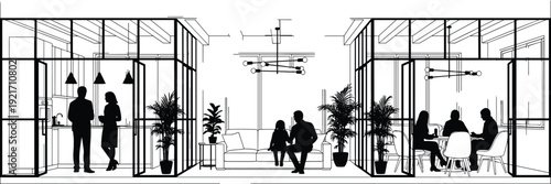 Breathtaking aerial view of majestic mountain peaks reflecting in a calm alpine lake during a vibrant orange sunset, peaceful nature landscape background scenery.