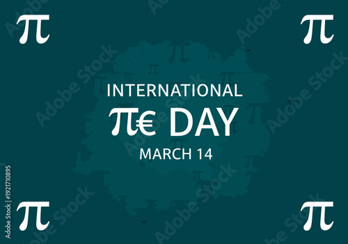 International pi day march 14 celebration graphic