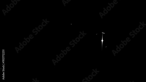 Wallpaper Mural Shimmering sparkle stars animation with glowing dust particles and shining flare bursts on black screen background for elegant motion graphics overlay Torontodigital.ca